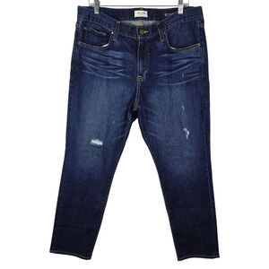 Big Star Women's Nova XVI Dark Wash 12 Billie Slim Slouch Jean Size12 Distressed